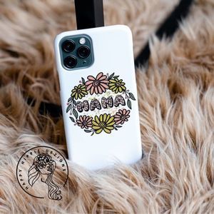 Mama Floral Circle Sticker Pack Of Three